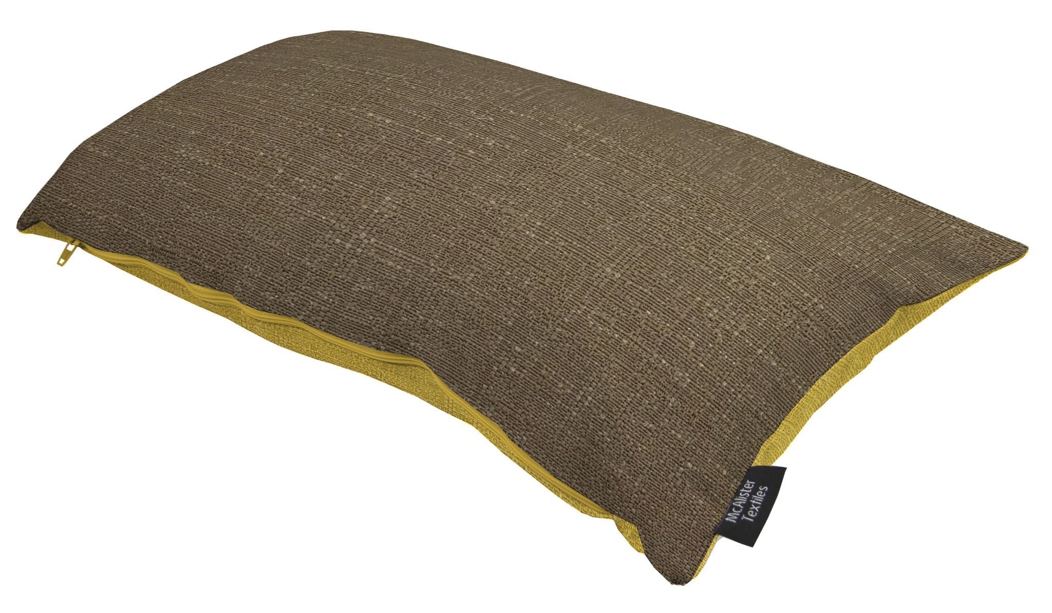 McAlister Textiles Harmony Contrast Mocha Plain Cushions Cushions and Covers 