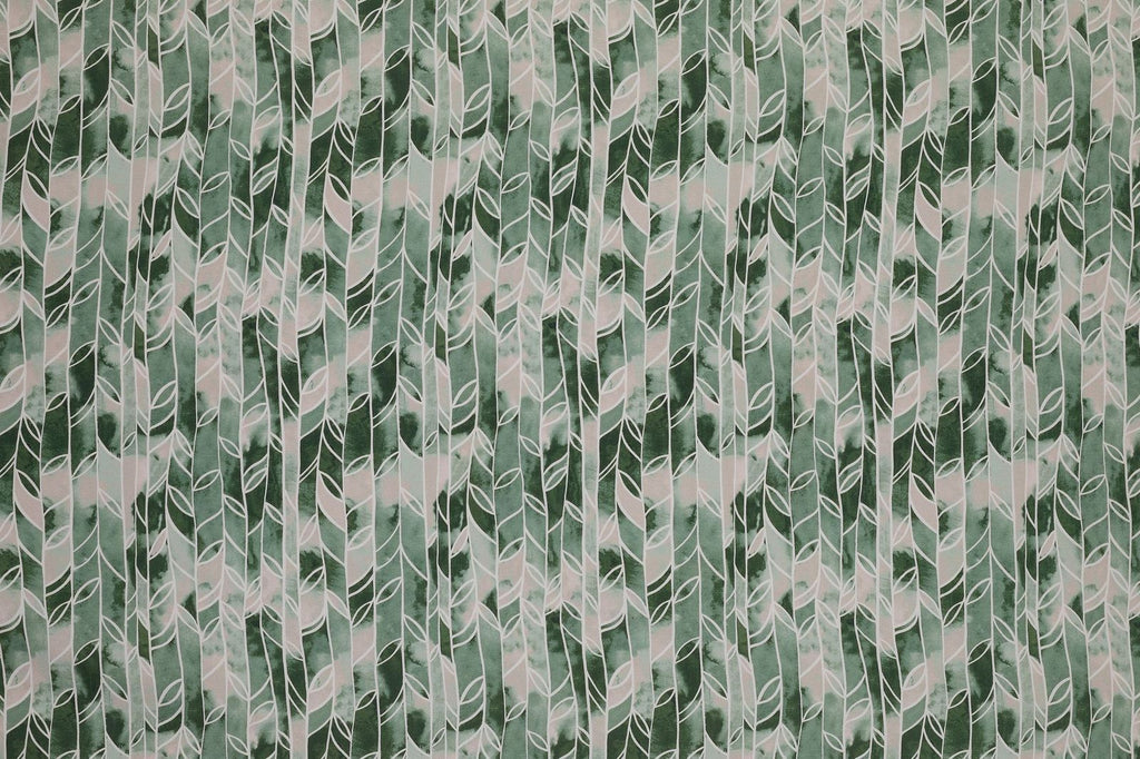 McAlister Textiles Luca Forest Green Geometric FR Curtains Tailored Curtains 