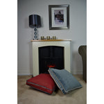 Load image into Gallery viewer, McAlister Textiles Deluxe Herringbone Red Box Cushion 43cm x 43cm x 3cm Box Cushions 
