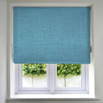 Load image into Gallery viewer, Linea Teal Textured Roman Blinds
