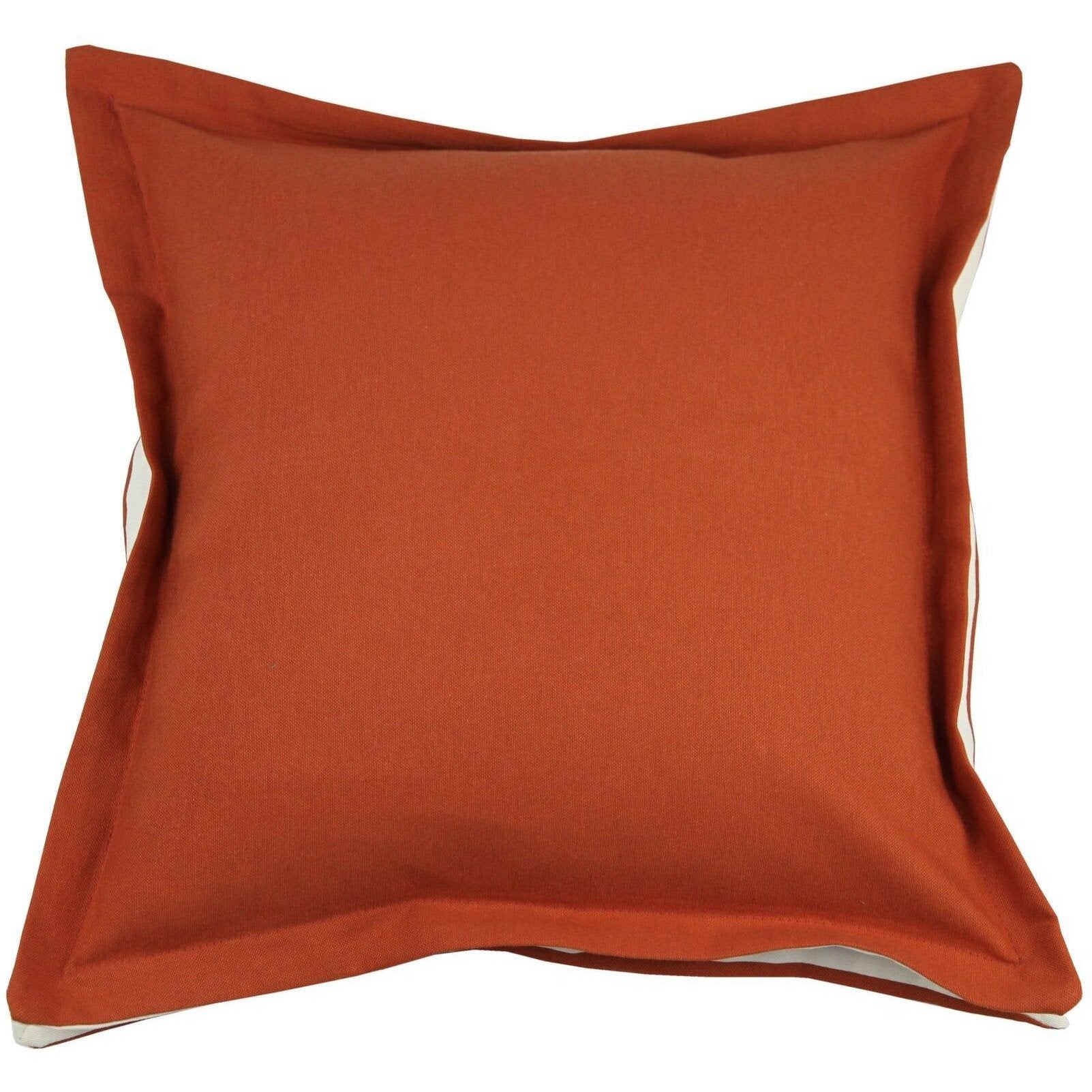 McAlister Textiles Panama Accent Orange + Natural Cream Cushion Cushions and Covers Cover Only 43cm x 43cm 