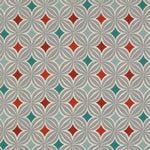 Load image into Gallery viewer, McAlister Textiles Laila Burnt Orange and Teal FR Fabric Fabrics 
