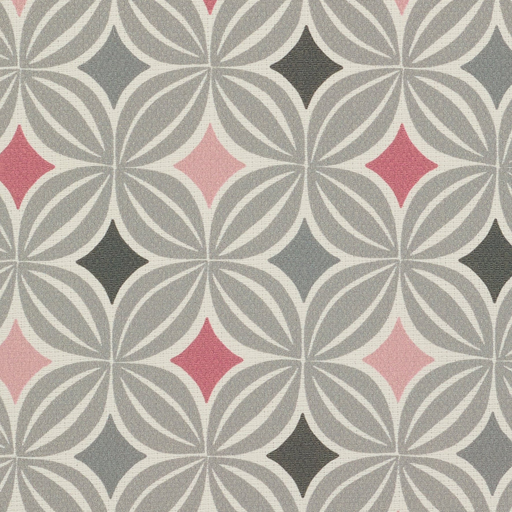 McAlister Textiles Laila Blush Pink and Grey FR Fabric Fabrics 
