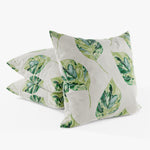 Load image into Gallery viewer, McAlister Textiles Leaf Forest Green Floral Cotton Print Cushions Cushions and Covers 
