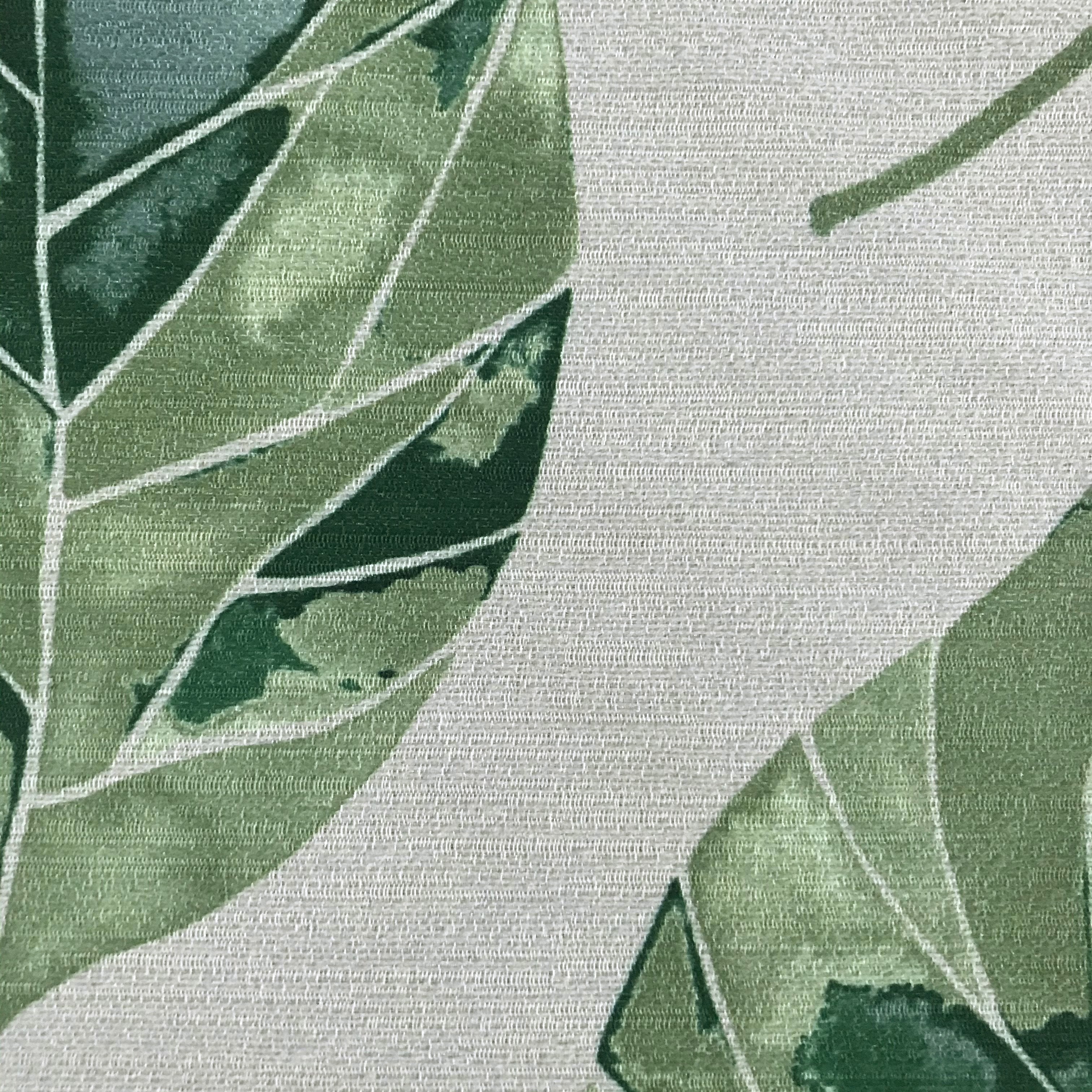 McAlister Textiles Leaf Forest Green FR Fabric Fabrics 