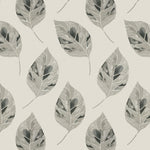 Load image into Gallery viewer, McAlister Textiles Leaf Soft Grey Floral Cotton Print Curtains Tailored Curtains 
