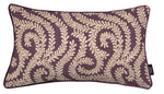 Load image into Gallery viewer, McAlister Textiles Little Leaf Aubergine Purple Cushion Cushions and Covers Cover Only 50cm x 30cm 
