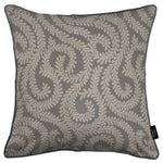 Load image into Gallery viewer, McAlister Textiles Little Leaf Charcoal Grey Cushion Cushions and Covers Cover Only 43cm x 43cm 
