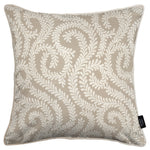 Load image into Gallery viewer, McAlister Textiles Little Leaf Pale Beige Cushion Cushions and Covers Cover Only 43cm x 43cm 

