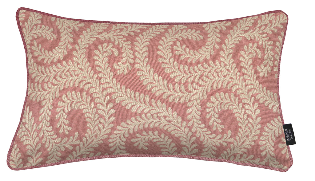 McAlister Textiles Little Leaf Blush Pink Cushion Cushions and Covers Cover Only 50cm x 30cm 
