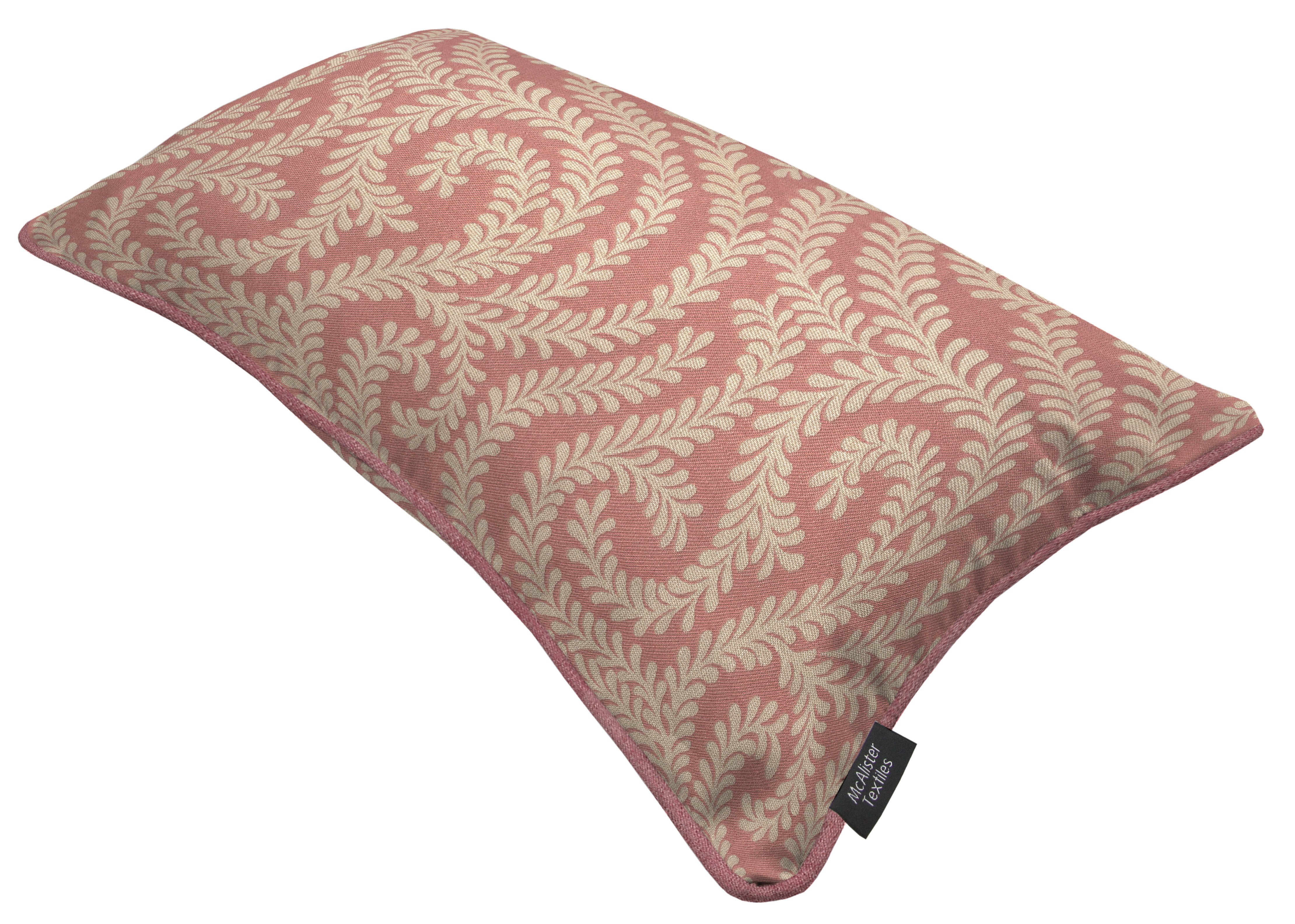 McAlister Textiles Little Leaf Blush Pink Cushion Cushions and Covers 