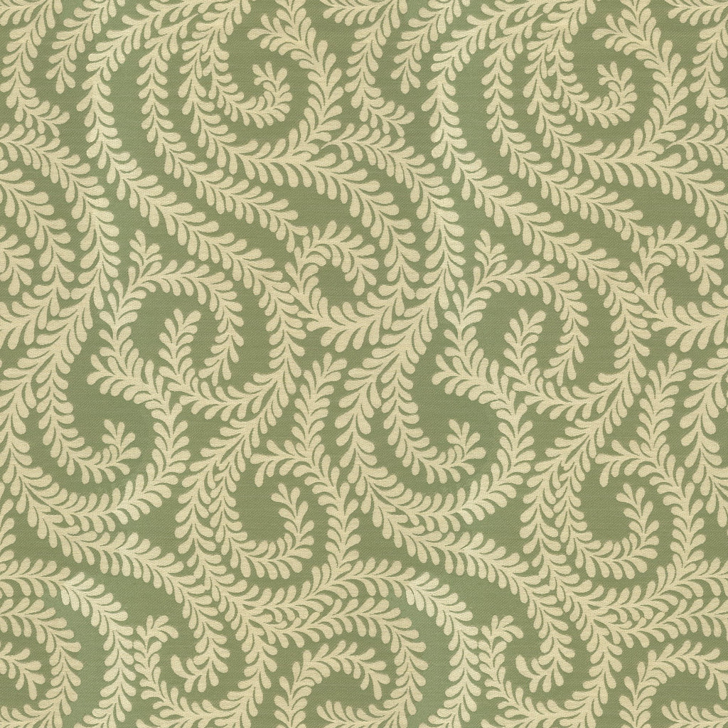 McAlister Textiles Little Leaf Sage Green Fabric Fabrics 1 Metre 