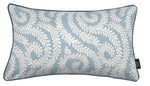 Load image into Gallery viewer, McAlister Textiles Little Leaf Wedgewood Blue Cushion Cushions and Covers Cover Only 50cm x 30cm 
