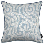 Load image into Gallery viewer, McAlister Textiles Little Leaf Wedgewood Blue Cushion Cushions and Covers Cover Only 43cm x 43cm 
