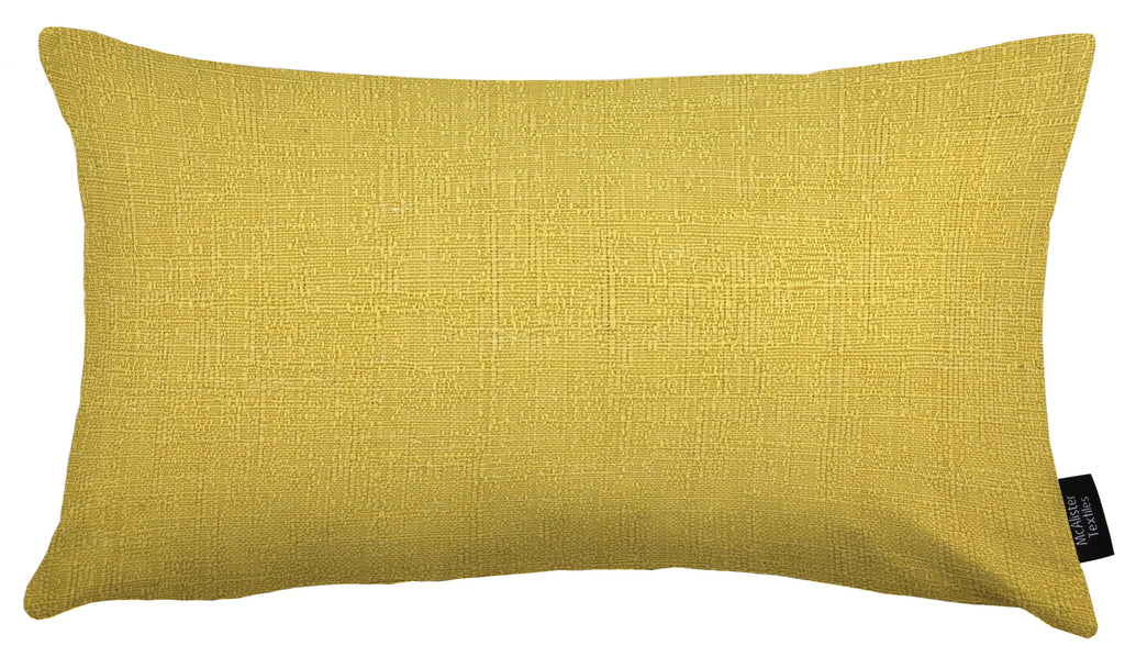 McAlister Textiles Harmony Contrast Ochre Plain Cushions Cushions and Covers Cover Only 50cm x 30cm 