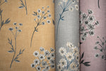 Load image into Gallery viewer, McAlister Textiles Meadow Soft Grey Floral FR Curtains Tailored Curtains

