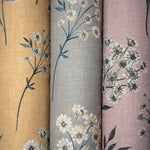 Load image into Gallery viewer, McAlister Textiles Meadow Yellow Floral FR Curtains Tailored Curtains
