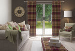 Load image into Gallery viewer, Heritage Purple + Green Tartan Curtains

