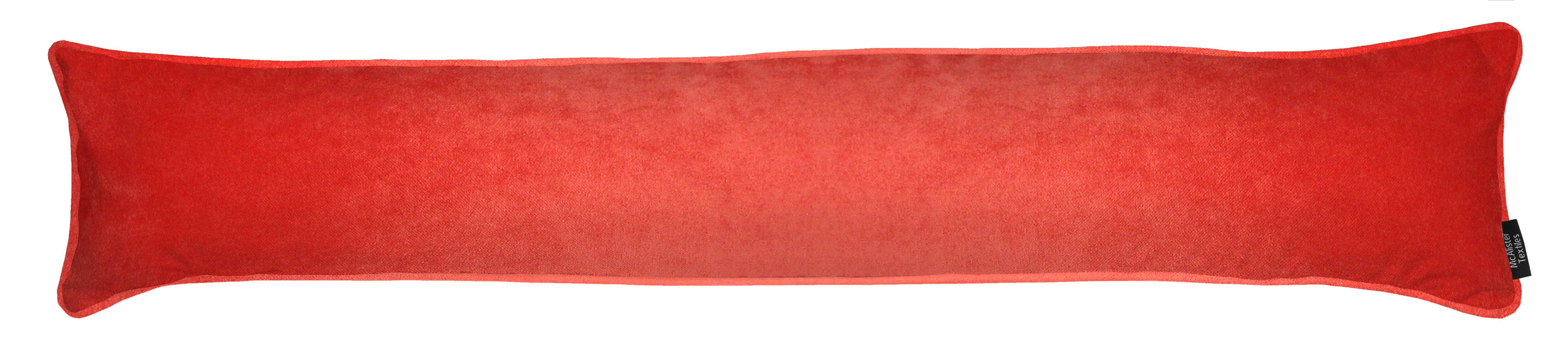 Matt Coral Pink Velvet Draught Excluder