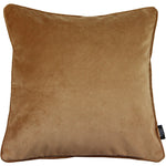 Load image into Gallery viewer, McAlister Textiles Matt Caramel Gold Velvet Cushion Cushions and Covers Cover Only 43cm x 43cm 
