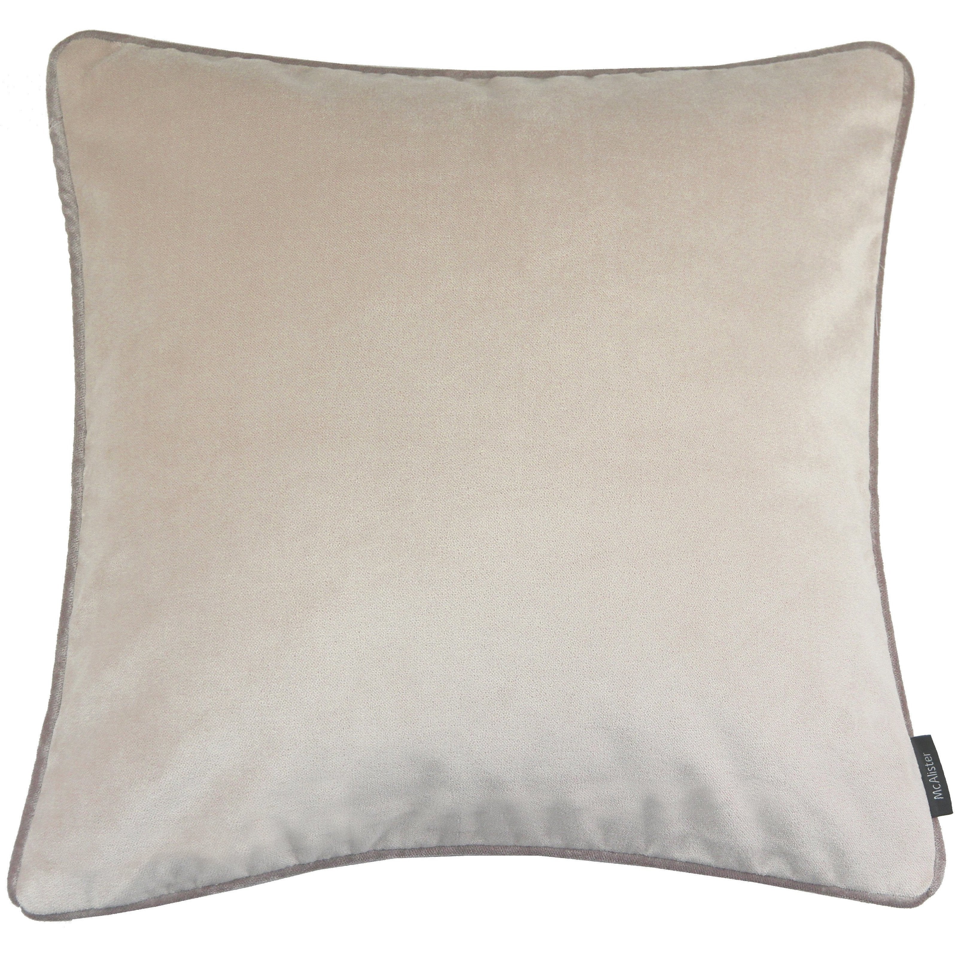 McAlister Textiles Matt Champagne Gold Velvet Cushion Cushions and Covers Cover Only 43cm x 43cm