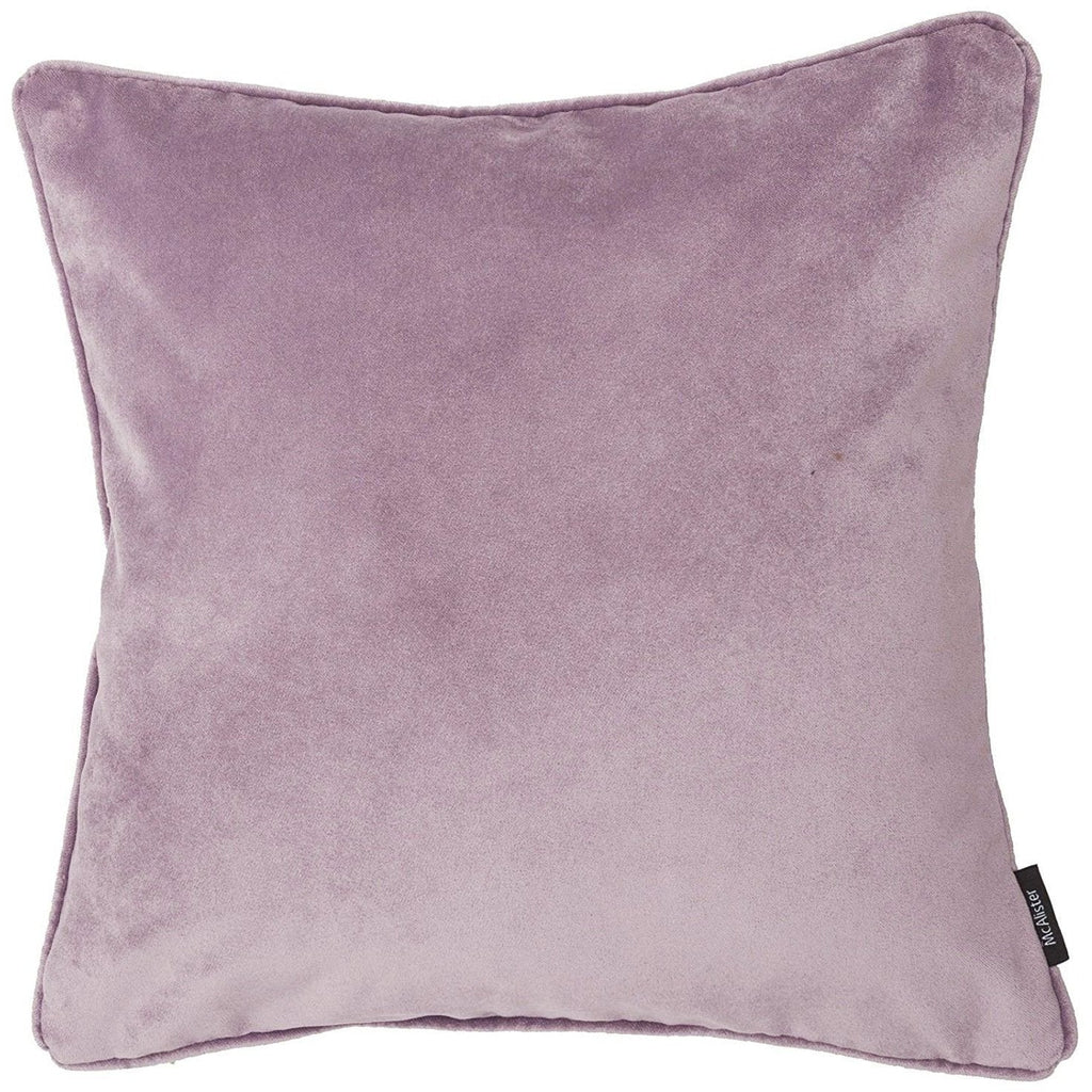 McAlister Textiles Matt Lilac Purple Velvet Cushion Cushions and Covers Cover Only 43cm x 43cm 