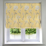 Load image into Gallery viewer, McAlister Textiles Meadow Yellow Floral Cotton Print Roman Blinds Roman Blinds Standard Lining 130cm x 200cm 
