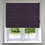 Load image into Gallery viewer, Plain Chenille Purple Roman Blind
