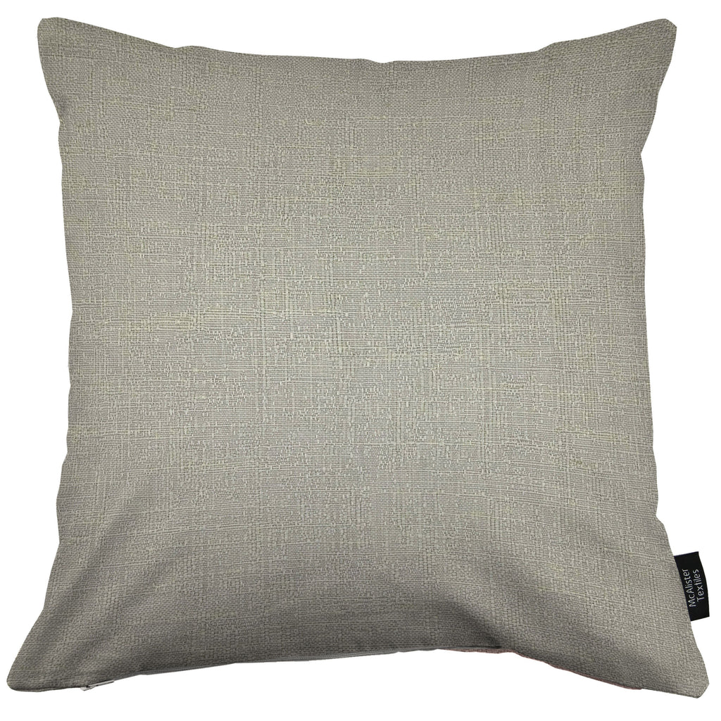 McAlister Textiles Harmony Contrast Dove Grey Plain Cushions Cushions and Covers Cover Only 43cm x 43cm 