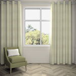 Load image into Gallery viewer, McAlister Textiles Hamleton Soft Green Textured Plain Curtains Tailored Curtains 116cm(w) x 137cm(d) (46&quot; x 54&quot;) 
