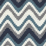 Load image into Gallery viewer, McAlister Textiles Navajo Navy Blue Striped Cushion Cushions and Covers 
