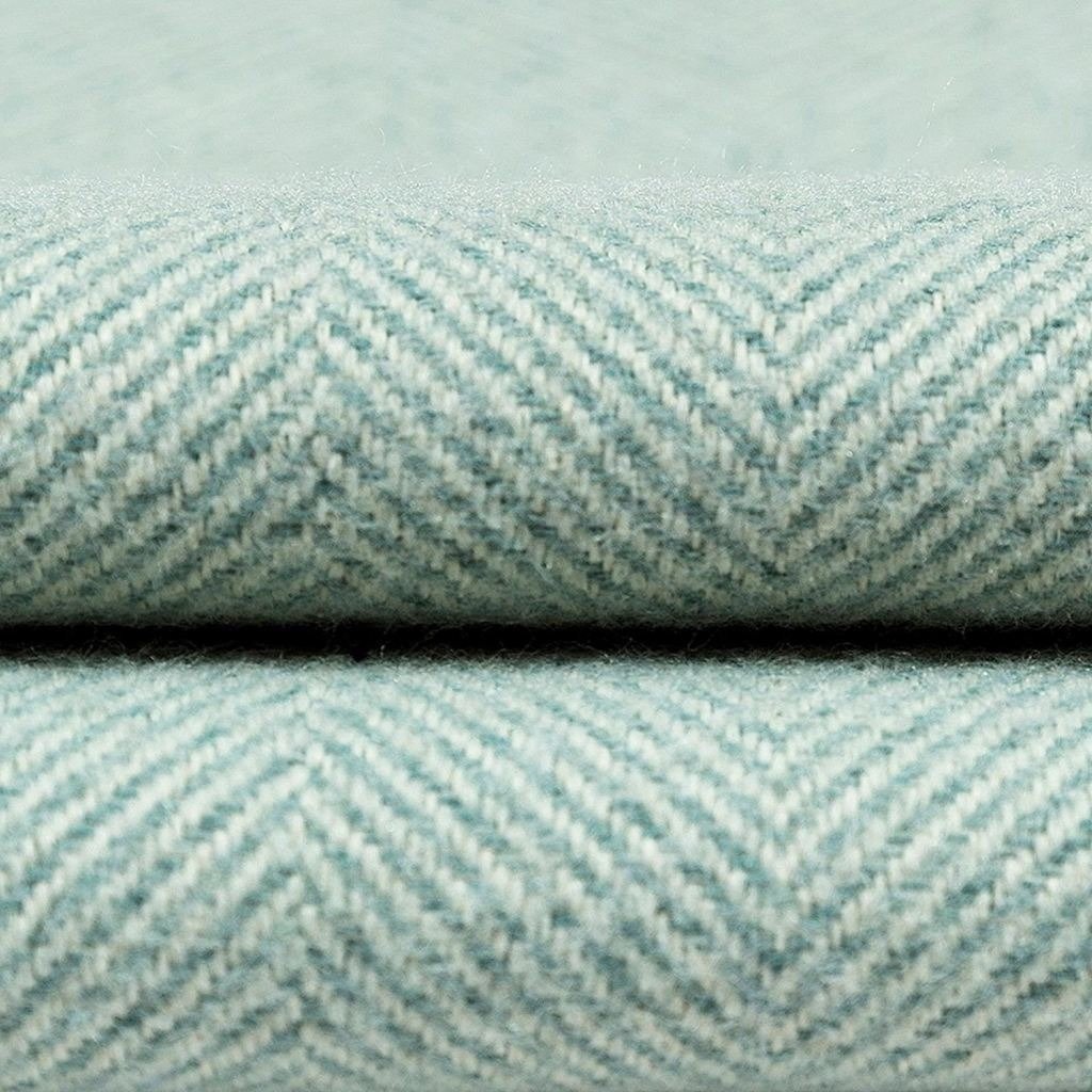 McAlister Textiles Herringbone Boutique Duck Egg Blue Cushion Cushions and Covers 