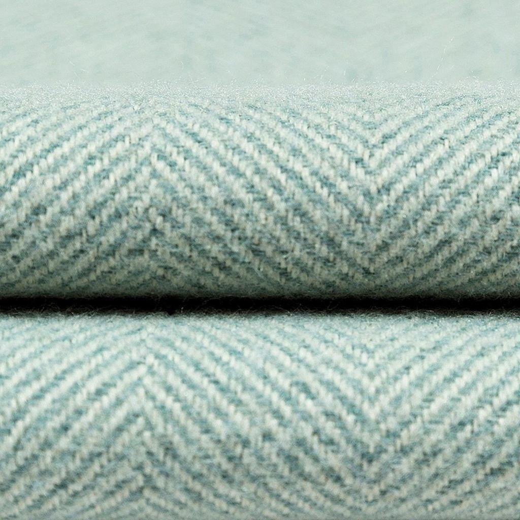 McAlister Textiles Herringbone Boutique Duck Egg Blue Cushion Cushions and Covers