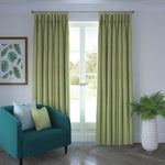 Load image into Gallery viewer, Linea Sage Green Textured Curtains
