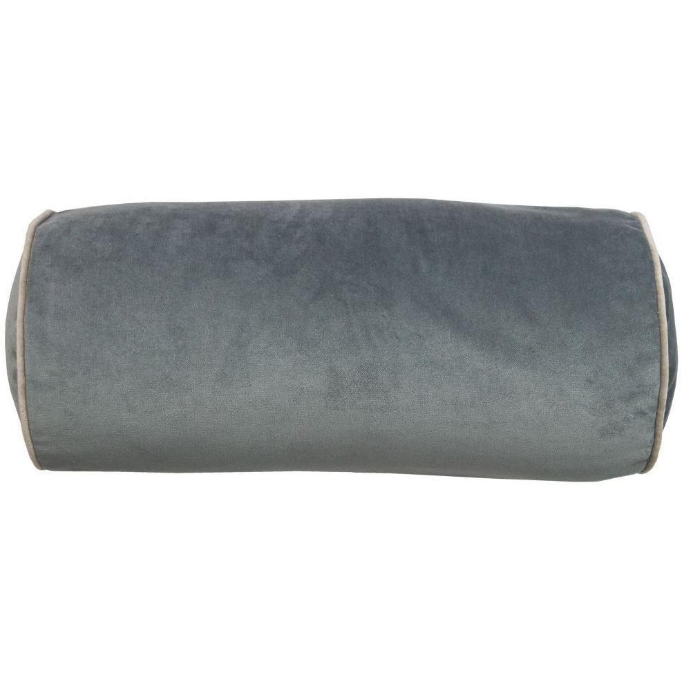 McAlister Textiles Deluxe Velvet Charcoal Grey Bolster Pillow 45cm x 20cm Bolster Cushion 