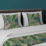 Load image into Gallery viewer, McAlister Textiles Palm Leaf New Velvet Print Bedding Set Bedding Set Runner (50x240cm) + 2x Cushion Covers 
