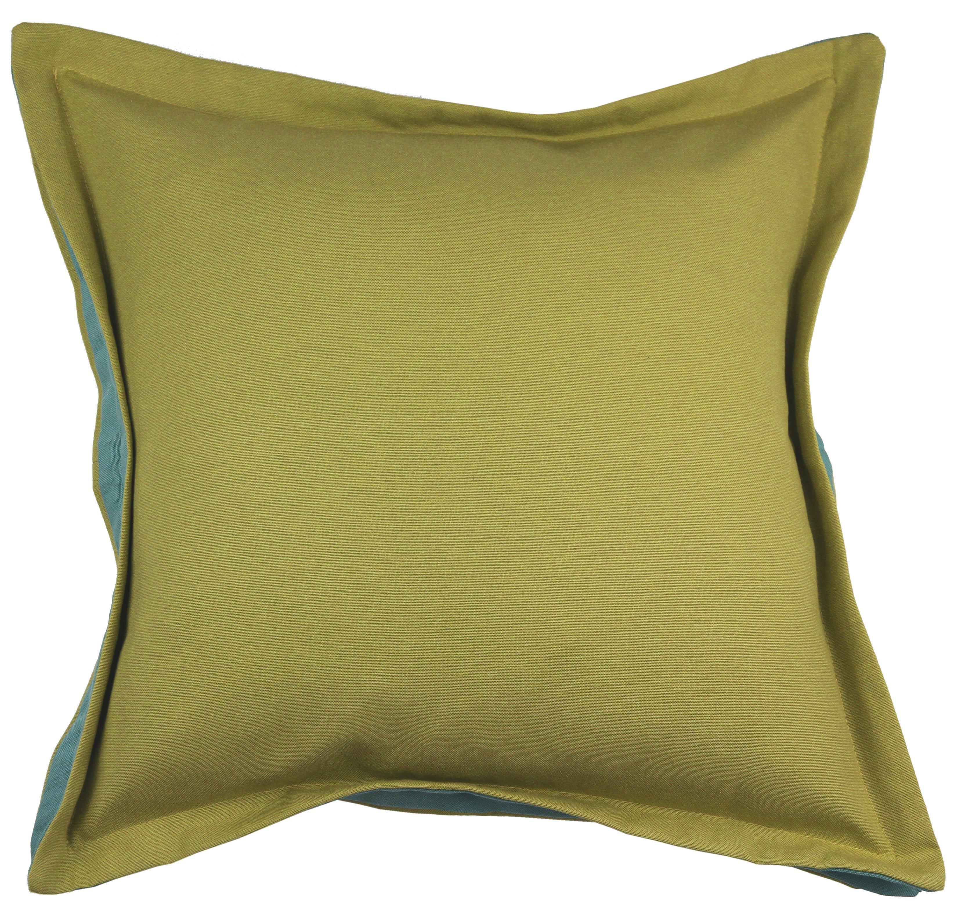 McAlister Textiles Panama Accent Lime Green + Teal Cushion Cushions and Covers Cover Only 43cm x 43cm 