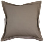 Load image into Gallery viewer, McAlister Textiles Panama Accent Taupe Beige + Grey Cushion Cushions and Covers Cover Only 43cm x 43cm 

