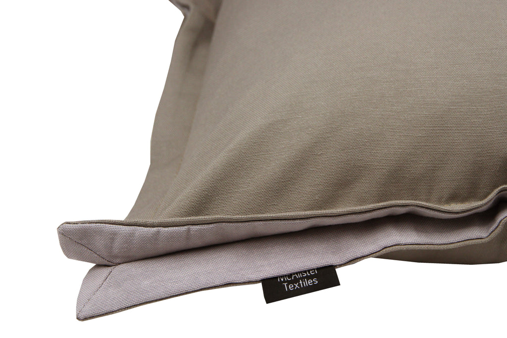 McAlister Textiles Panama Accent Taupe Beige + Grey Cushion Cushions and Covers 