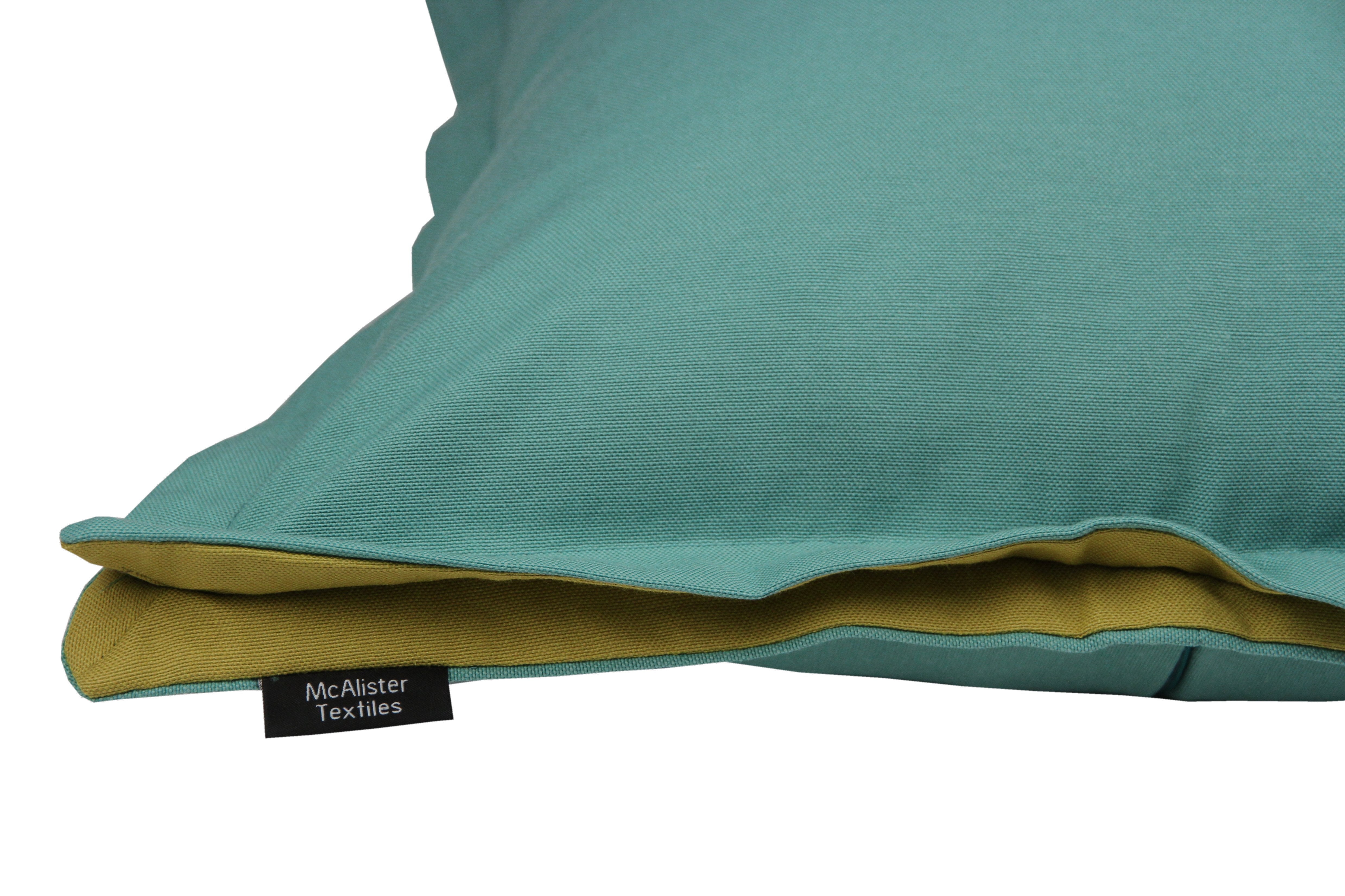 McAlister Textiles Panama Accent Teal + Lime Green Cushion Cushions and Covers 