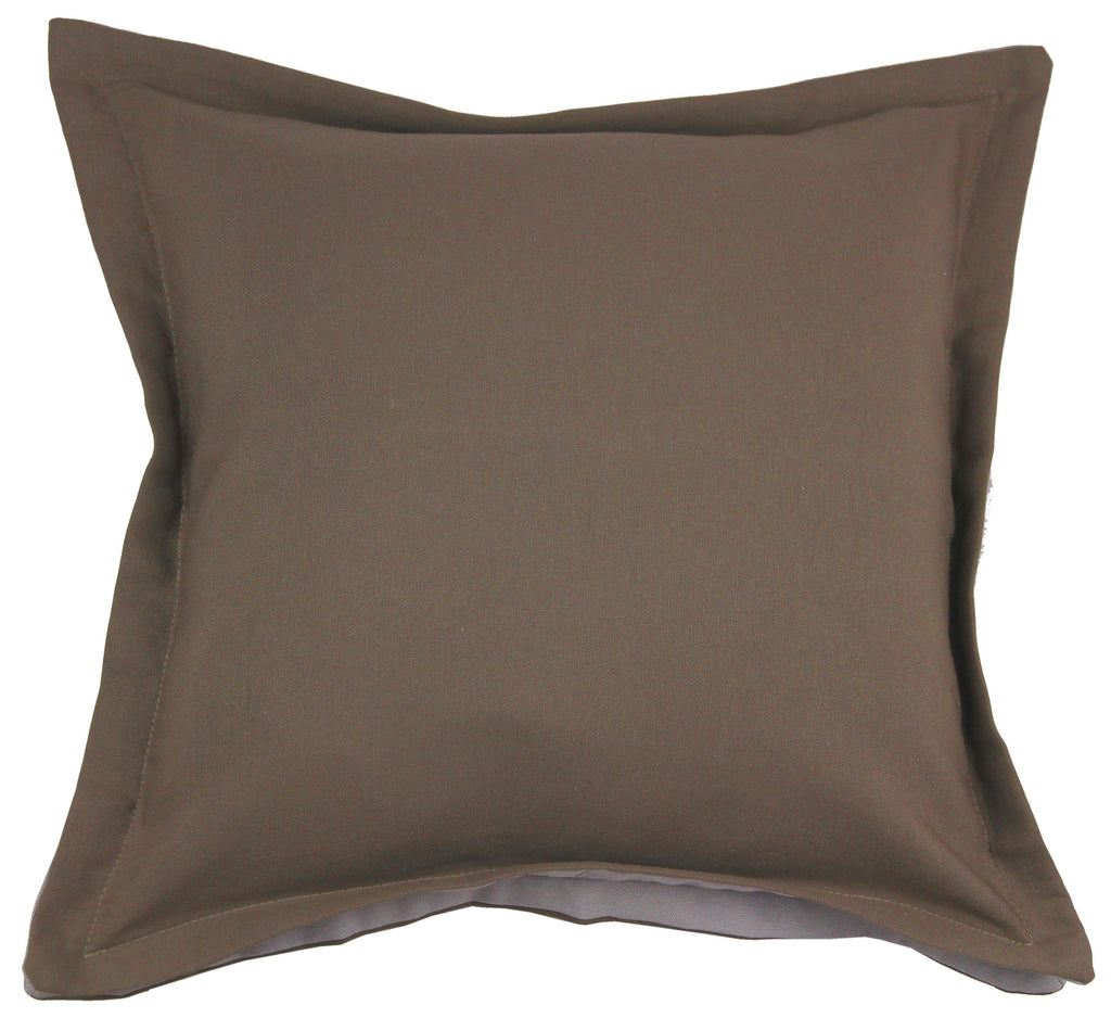 McAlister Textiles Panama Accent Brown + Grey Cushion Cushions and Covers Cover Only 43cm x 43cm 