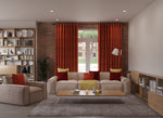 Load image into Gallery viewer, Plain Chenille Burnt Orange Curtains
