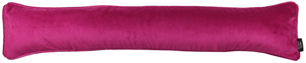 Matt Fuchsia Pink Velvet Draught Excluder