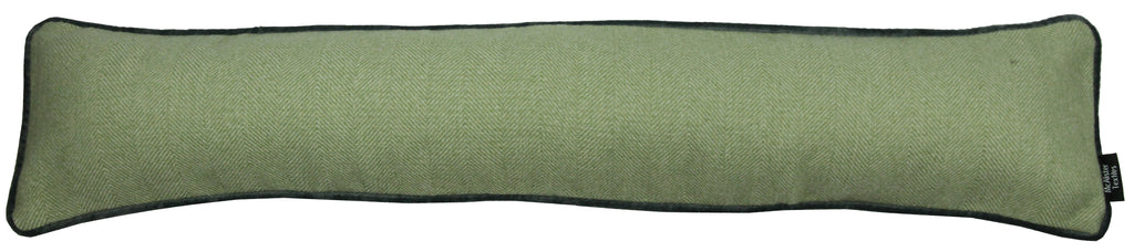 Herringbone Boutique Green + Grey Draught Excluder