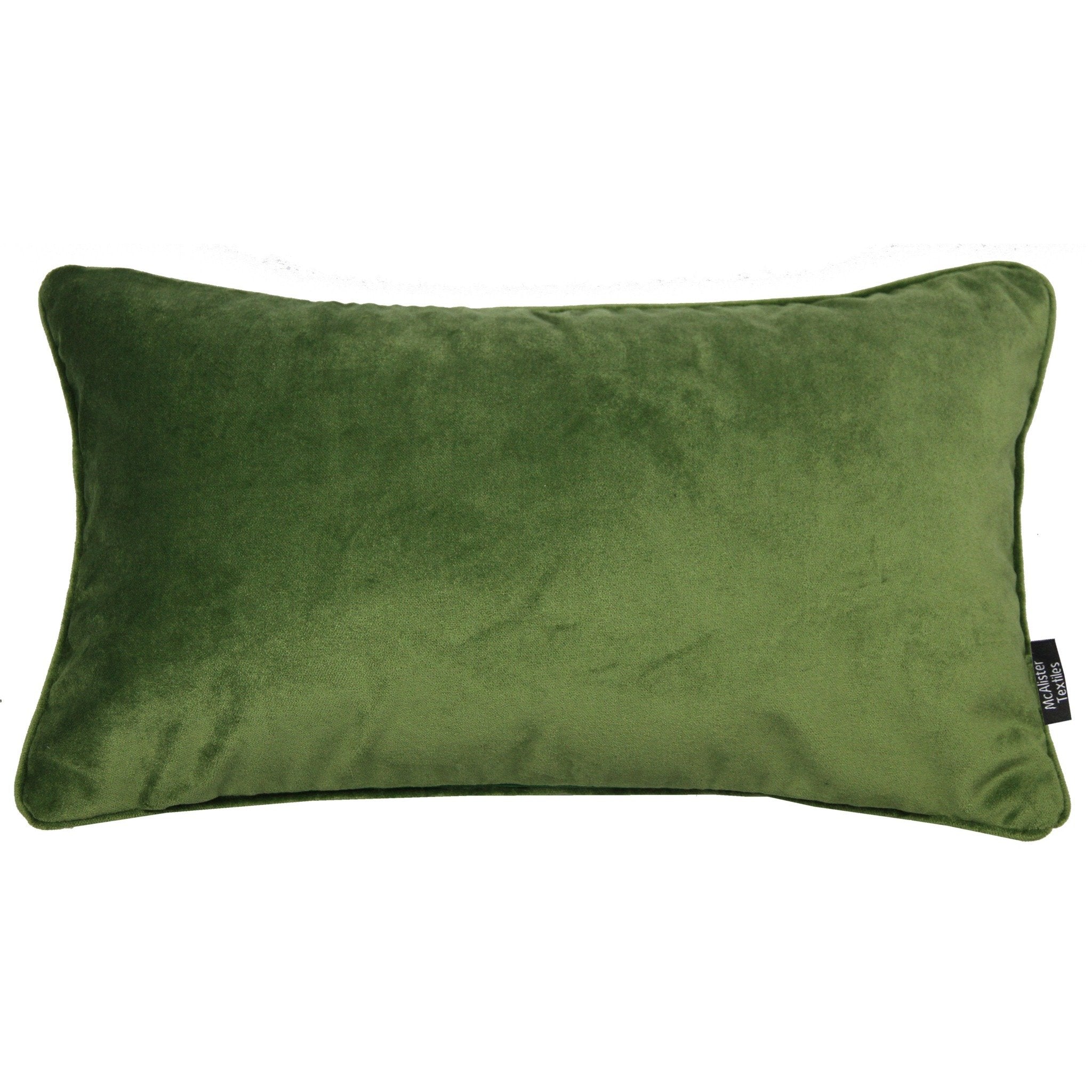 McAlister Textiles Matt Fern Green Velvet Cushion Cushions and Covers Cover Only 50cm x 30cm 