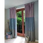 Load image into Gallery viewer, McAlister Textiles Patchwork Velvet Purple, Blue + Grey Curtains Tailored Curtains 116cm(w) x 182cm(d) (46&quot; x 72&quot;) 
