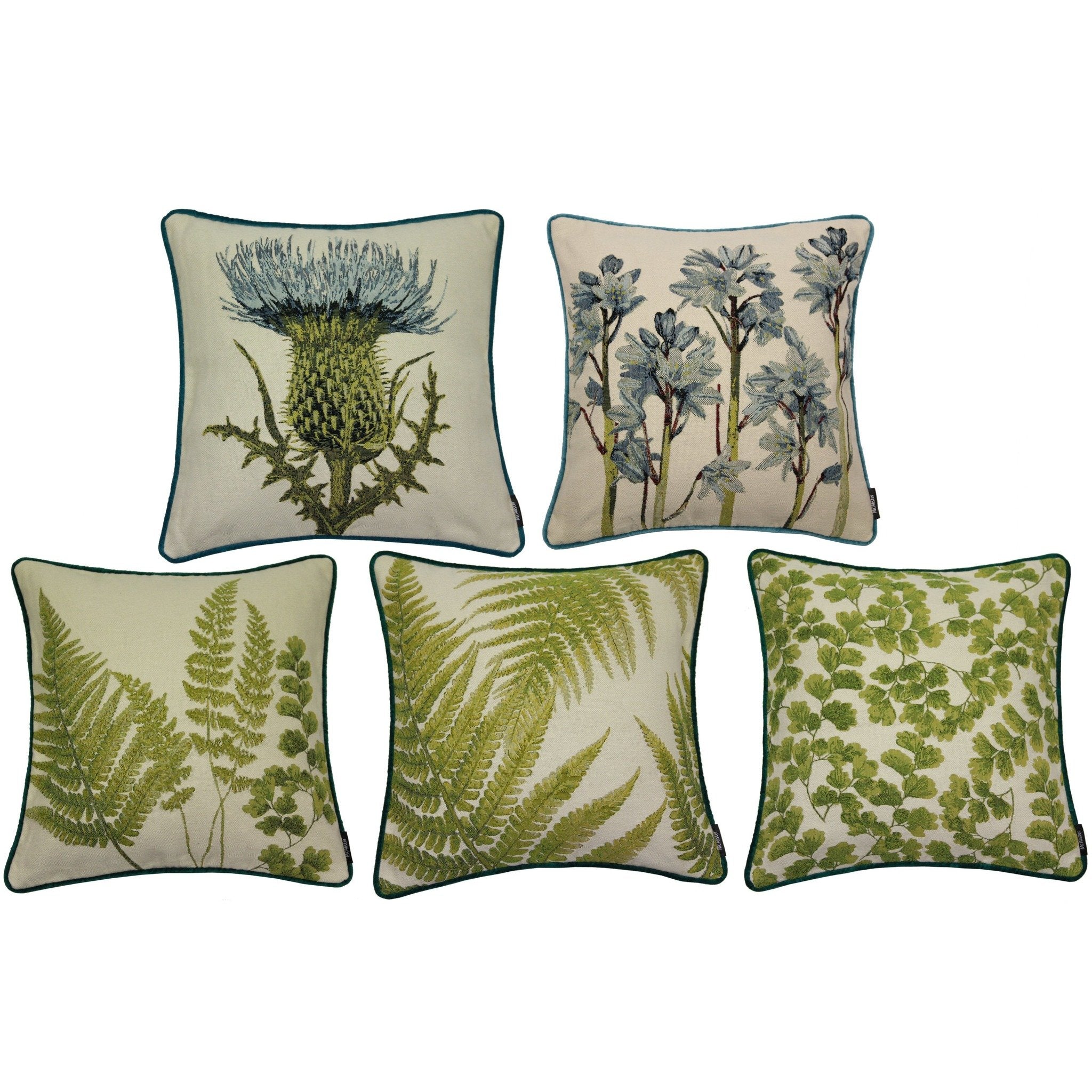 McAlister Textiles Tapestry Floral Cushion Sets Cushions and Covers Set of 5 Cushion Covers 