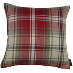 Load image into Gallery viewer, McAlister Textiles Angus Red + White Tartan Cushion Cushions and Covers Cover Only 43cm x 43cm 
