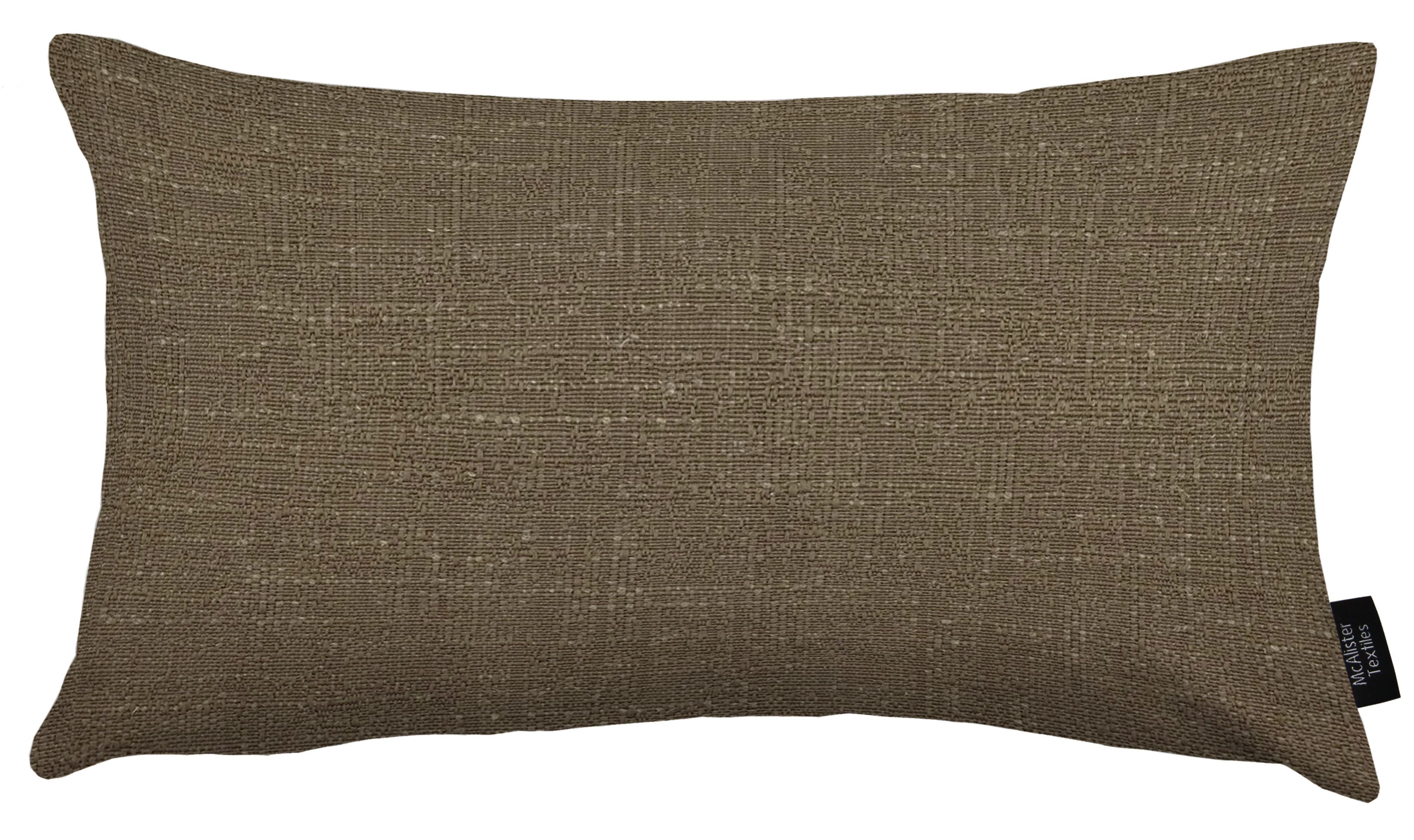 McAlister Textiles Harmony Contrast Mocha Plain Cushions Cushions and Covers Cover Only 50cm x 30cm 