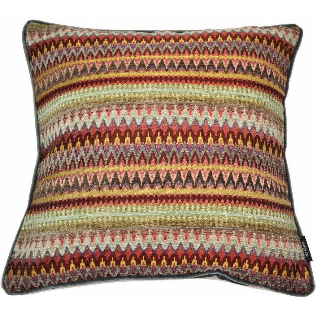 McAlister Textiles Curitiba Aztec Red + Purple Aztec Cushion Cushions and Covers Cover Only 43cm x 43cm 